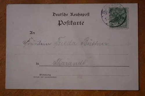Ak Gruss aus der Thalmühle bei Tharandt, um 1897 gelaufen