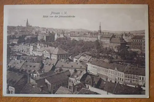 Ak Plauen i. V., Blick von der Johanniskirche, um 1920 nicht gelaufen