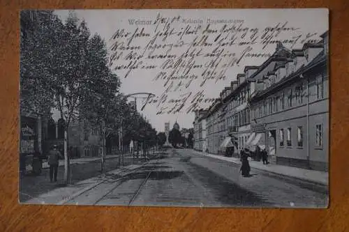 Ak Weimar, Kaiserin Augustastrasse, um 1907 gelaufen