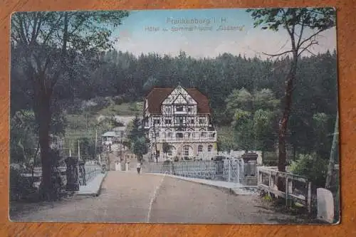 Ak Frankenberg i.H., Hotel und Sommerfrische "Goßberg " 1912 gelaufen