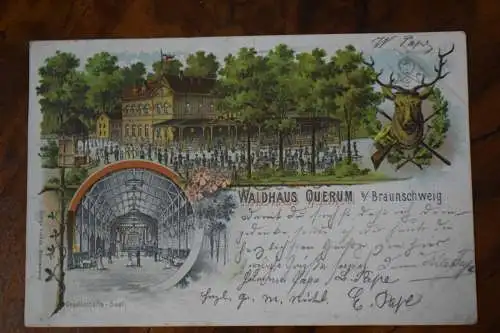 Ak Waldhaus Querum b. Braunschweig,  1903 gelaufen