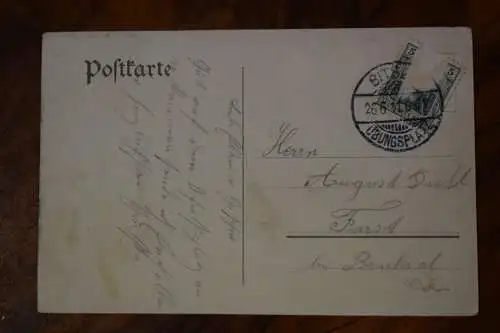 Ak Gruss vom Truppen-Übungsplatz Bitsch,   1911 gelaufen