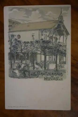 Ak Schützenhaus Neustadt a.H., um 1910 nicht gelaufen