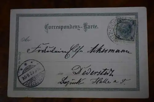 Ak Gruss aus Teplitz, Schlossberg, 1902 gelaufen