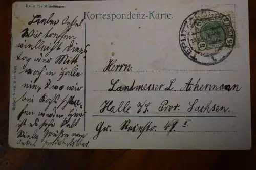 Ak Teplitz, Schlackenburg, Restauration zur Schlackenburg, 1907 gelaufen