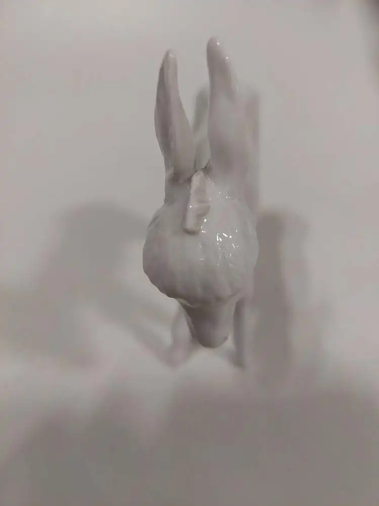 Meissen Figur Esel Maultier, weiß 1. Wahl 1