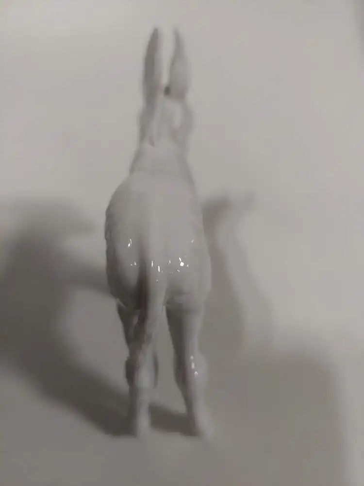 Meissen Figur Esel Maultier, weiß 1. Wahl 3