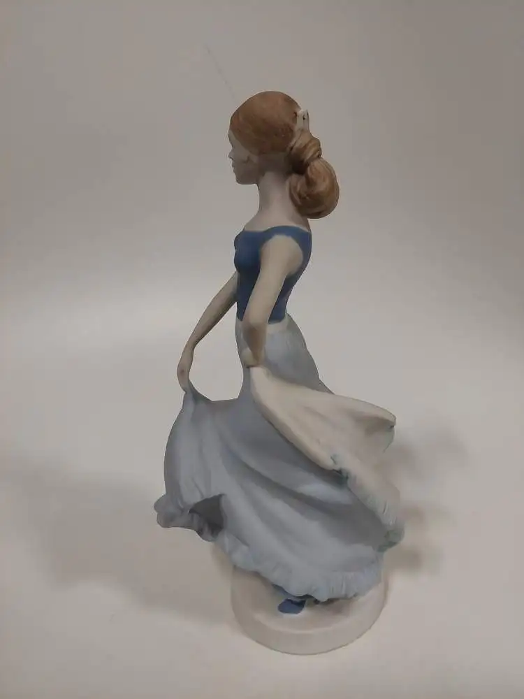 royal Dux Bohemia Porzellan Figur Tänzerin Bisquitporzellan 3
