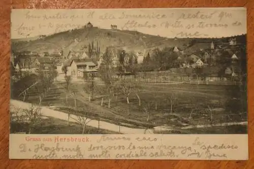 Ak Gruss aus Hersbruck,  1906 gelaufen