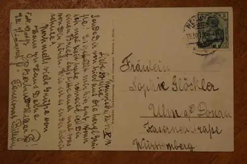 Ak Neuwied, Landgerichtsplatz, Pensionat Billau,  1913 gelaufen