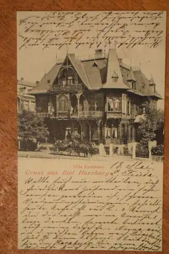 Ak Gruss aus Bad Harzburg, Villa Rautmann,  1907 gelaufen