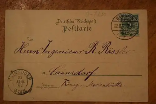 Ak Gruss aus Geithain, Bahnhof, Bürgerschule, Nikolaikirche, Post, Markt, 1897 g