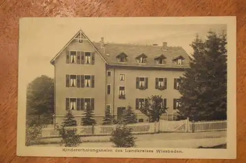 Ak Kindererholungsheim des Landkreises Wiesbaden, Niedernhausen, 1925 gelaufen