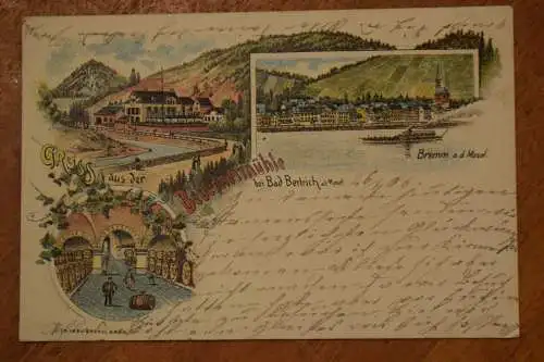 Ak Gruss aus der Beuernermühle bei Bad Bertrich a.d. Mosel,  1906 gelaufen