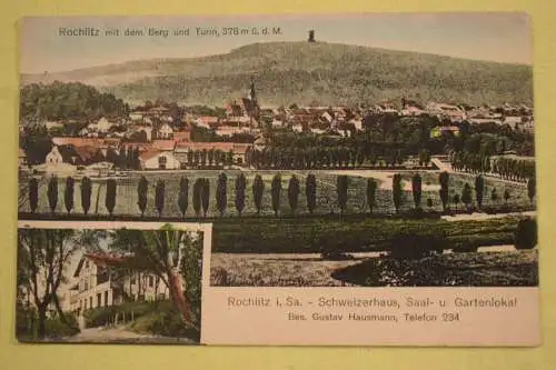 Ak Rochlitz i. Sa., Schweizerhaus, Saal- u. Gartenlokal, Bes. G. Hausmann 1926