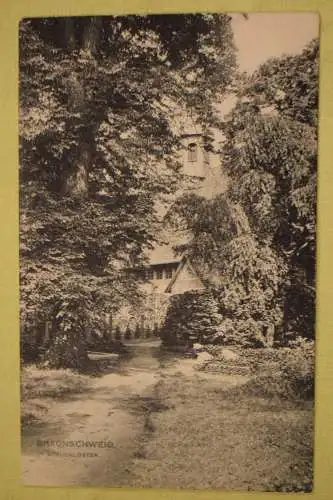 Ak Braunschweig, Kreuzkloster, 1907 gelaufen