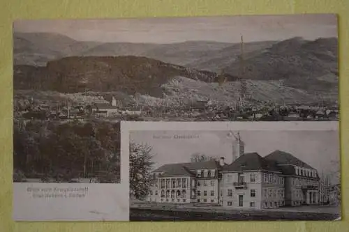 Ak Blick vom Kriegslazarett über Achern i. Baden, Das neue Krankenhaus 1917