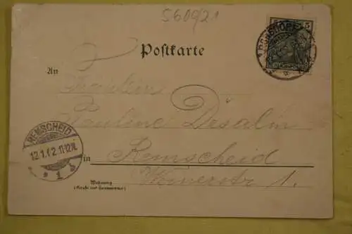 Ak Gruß von der Thalsperre, Ronsdorf,  1902 gelaufen