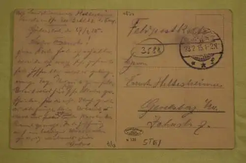 Ak Gütersloh, Partie an der Neuenkirchenerstrasse, Feldpost 1915