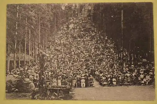 Ak Waldtheater Oybin b. Zittau, über 4000 Besucher,  1915 nicht gelaufen