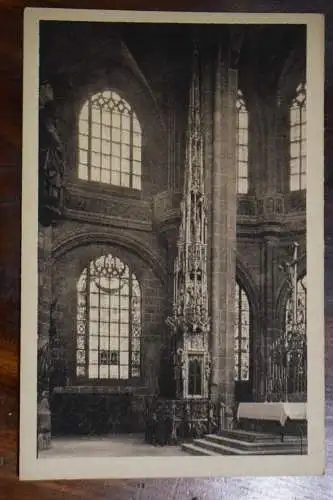 Ak Nürnberg, Sakramentshäuschen von Adam Kraft, Lorenzkirche, um 1920 nicht gel.