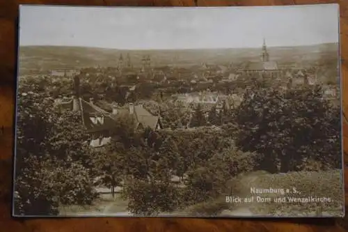 Ak Naumburg, Blick auf Dom und Wenzelkirche, um 1926 gelaufen