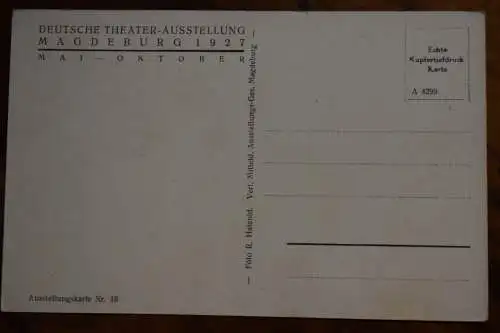 Ak Magdeburg, Blick durch die Historische Abteilung, Dt. Theaterausstellung 1927
