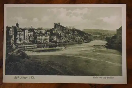 Ak Bad Kösen i. Th., Blick von der Brücke, um 1930 nicht gelaufen