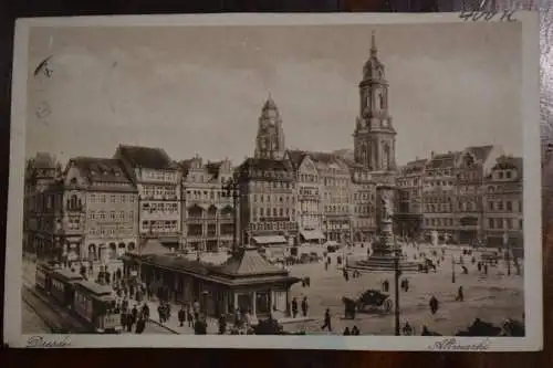 Ak Dresden Altmarkt, Jubiläumstagung Verbandes Dt. Licht -und Wasserfachbeamten