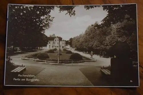 Ak Aschersleben, Partie am Burgplatz, um 1920 nicht gelaufen