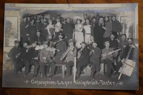 Ak Gefangenen-Lager Königsbrück - Teater, um 1915 nicht gelaufen