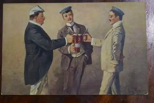 Ak Studentenleben Nr. 12, Bierduell, 1912 gelaufen