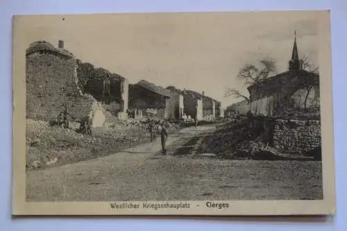 Ak Westlicher Kriegsschauplatz, Cierges, 1915 gelaufen Feldpost