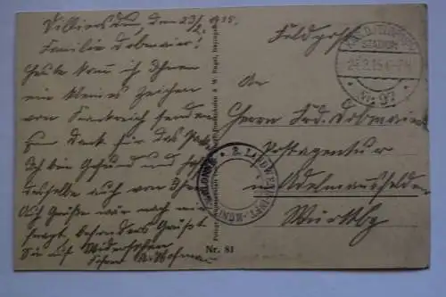 Ak Westlicher Kriegsschauplatz, Cierges, 1915 gelaufen Feldpost