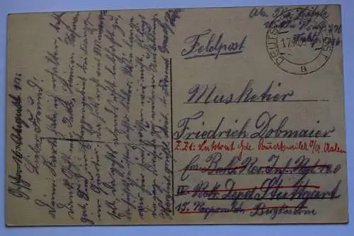 Ak Charleville, Vue générale du quartier de la Gare, um 1917 gelaufen - Feldpost