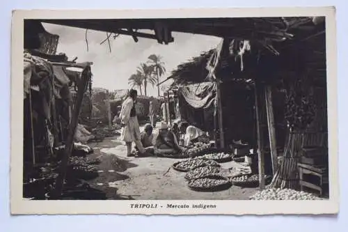 Ak Tripoli - Mercato indigeno, um 1910 nicht gelaufen