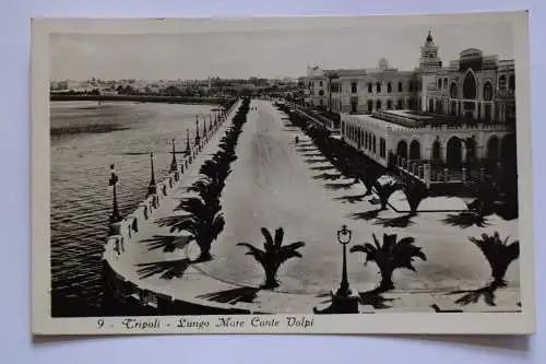 Ak Tripoli - Lungo Mare Conte Volpi, um 1910 nicht gelaufen