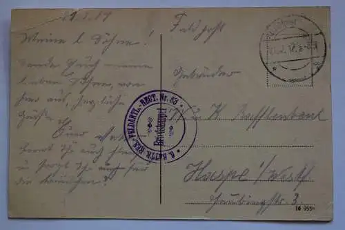 Ak Saarburg i.L., Pfalzburger und Saargemünder Straße, um 1917 gelaufen Feldpost