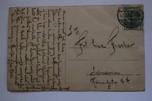 Ak Gruß aus Warnemünde, um 1912 gelaufen