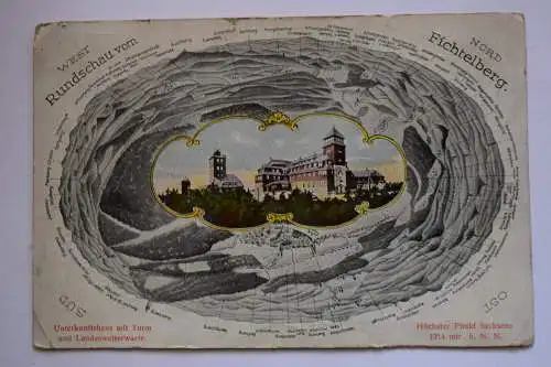 Ak Rundschau vom Fichtelberg, um 1910 nicht gelaufen