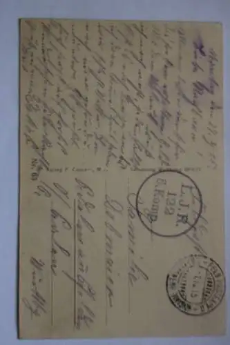 Ak Vic / Seille Gesprengte Brücke, um 1915 gelaufen - Feldpost