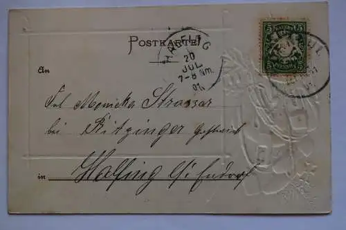 Ak Andechs, Prägekarte, um 1901 gelaufen