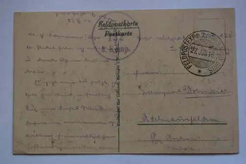 Ak Romagne, Hauptstrasse, um 1916 gelaufen