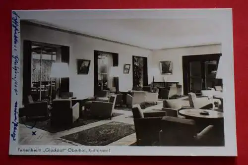 Ak Ferienhaus Glückauf, Oberhof, Kultursaal, um 1954 nicht gelaufen
