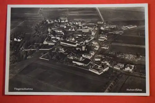 Ak  Hohen-Edlau, Fliegeraufnahme, Gastwirtschaft und Dampfbäckerei, 1933  gel.