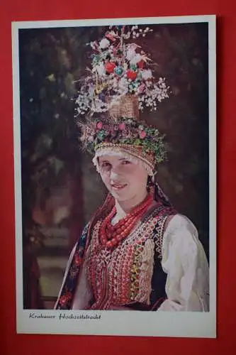 Ak Krakauer Hochzeitstracht, Volkstypen und Volkstrachten um 1910 nicht gelaufen