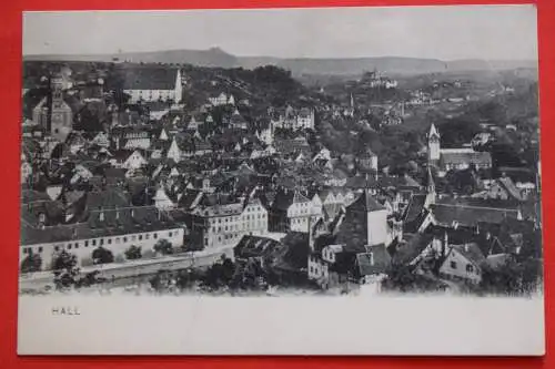 Ak Hall, Hotel Lamm & Post, Schw. Hall von R. Schlagenhauff, 1907 gelaufen