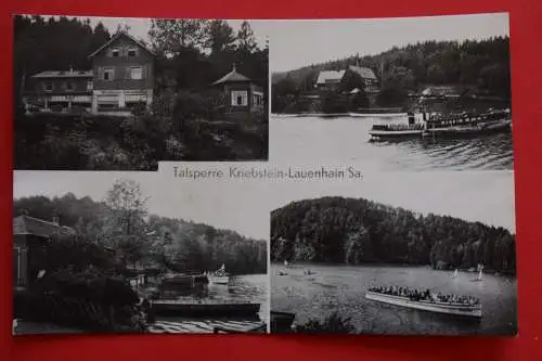 Ak Talsperre Kriebstein-Lauenhain Sa., um 1964 gelaufen