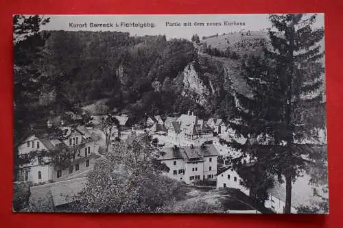 Ak Kurhaus Berneck i. Fichtelgebirge, Partie mit dem neuen Kurhaus, 1910 n. gel.