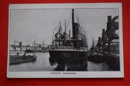 Ak Stettin Freihafen, um 1910 nicht gelaufen